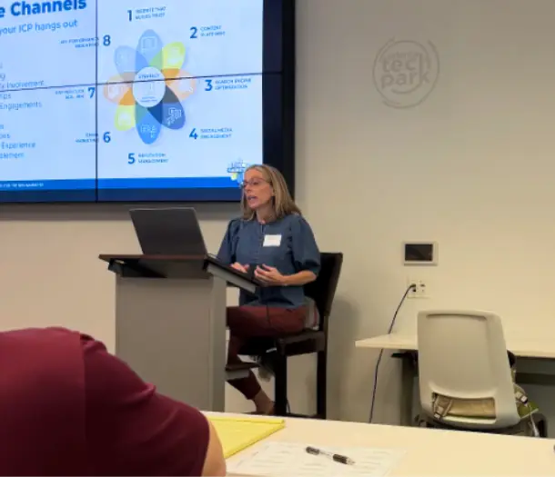 Michelle Hatch speaking at NARI Atlanta on May 5, 2026